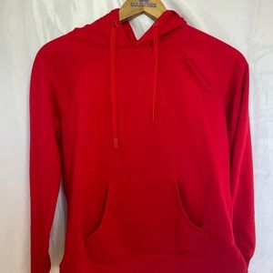 Red Athleisure Hoodie